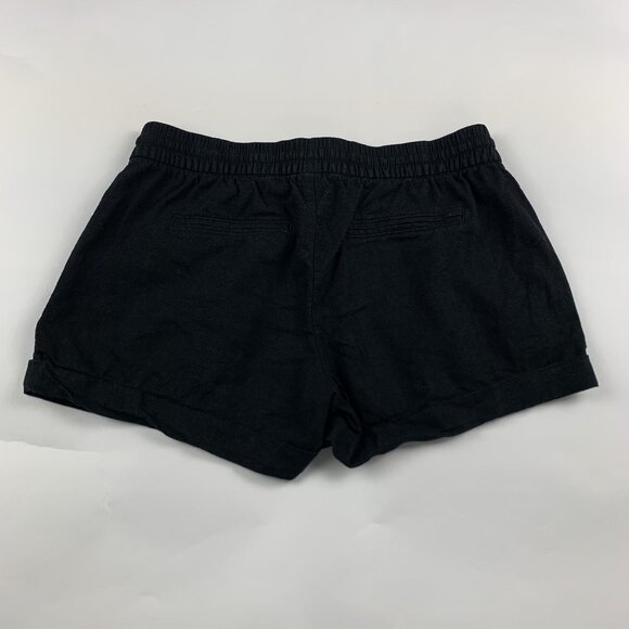 Old Navy Black Linen Blend Pull On Shorts S - Picture 4 of 4